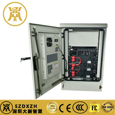 3kva UPS exterior IP55 Lifepo4 Bateria gabinete 48V com 3pcs bateria e ar condicionado
