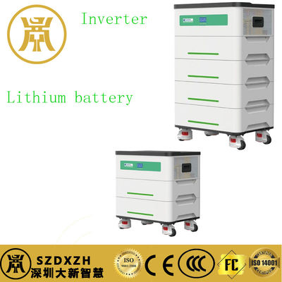 Bateria de iões de lítio empilhável de 5kW Bateria de armazenamento fotovoltaico personalizada Branca para casa