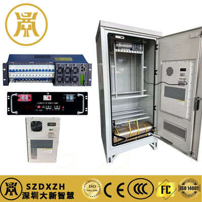 40U Outdoor 19 Rack Cabinet Weatherproof Outdoor Enclosure IP55 com sistema de refrigeração e energia