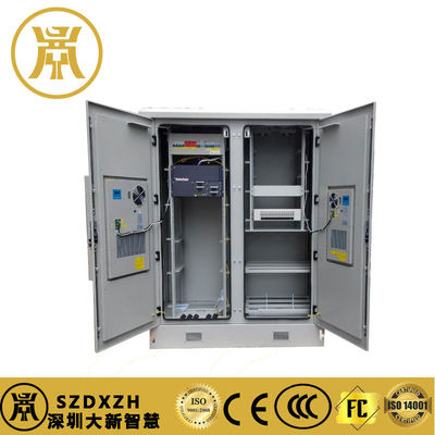 2 compartimentos gabinete de alimentação exterior IP55 gabinete de bateria de reserva com arrefecimento